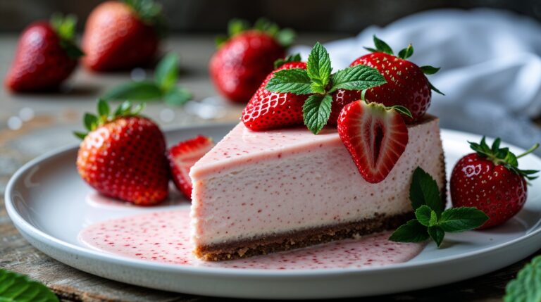 Cheesecake Dingin Stroberi Lembut Segar Bikin Ketagihan Sejuknya Bikin Susah Dilupain