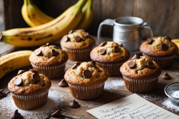 Muffin Pisang Cokelat Chips: Resep Legit, Lembut, dan Anti Gagal untuk Pemula