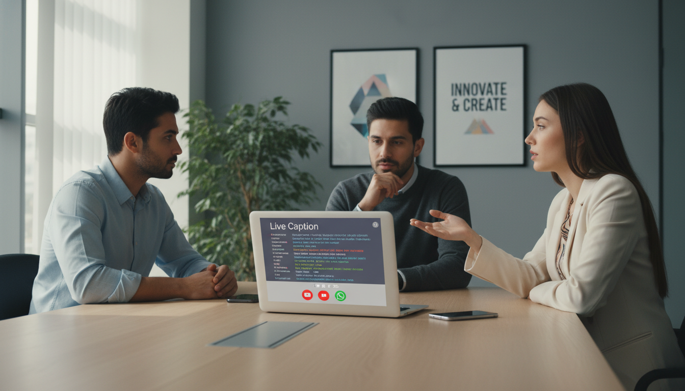 cara aktifkan Live Caption di aplikasi